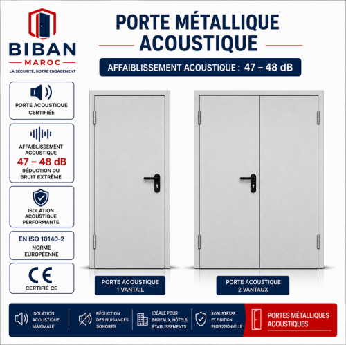 Porte Acoustique 47dB-48dB