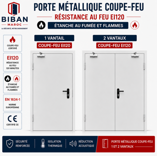 Porte métallique Coupe-Feu EI120