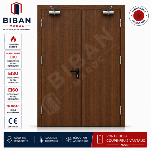 Porte bois coupe-feu 