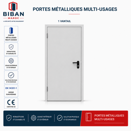 Porte de service 1 vantail 900x2100