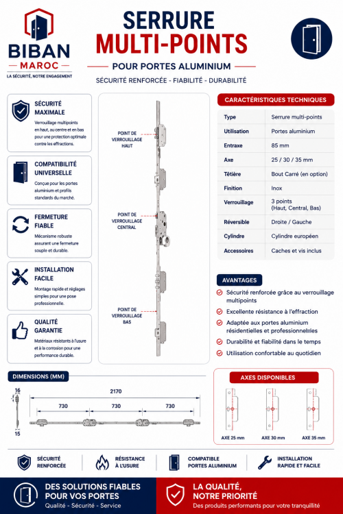 Serrures multipoints