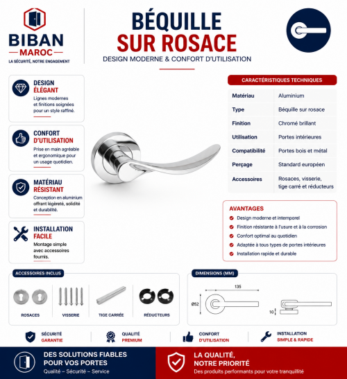 Béquilles rosace