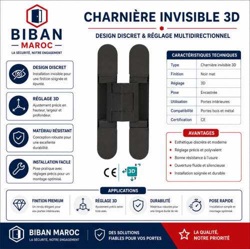 Charnières invisibles