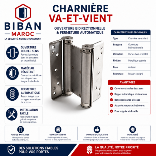 Charnières va-et-vient