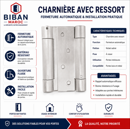 Charnières va-et-vient