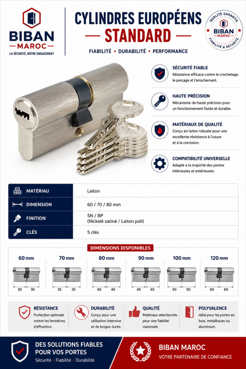 Cylindres européens standard