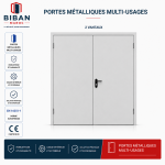 Porte de service 2 vantaux 1550x2100
