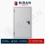 Porte métallique coupe-feu EI60 – 1 vantail –  1000 × 2070 mm